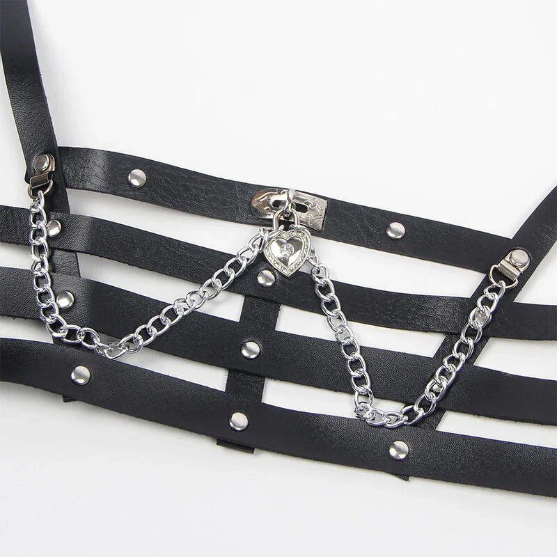 SUBBLIME - ARNÉS FORMA CORSET DETALLE CADENAS TALLA ÚNICA - Nuvica