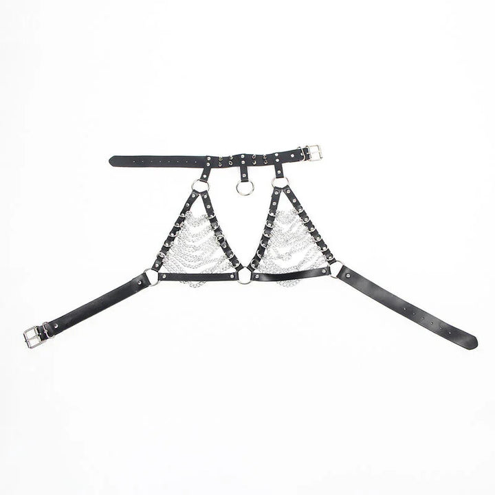 SUBBLIME - ARNÉS SUJETADOR Y COLLAR CON CADENAS TALLA ÚNICA - Nuvica