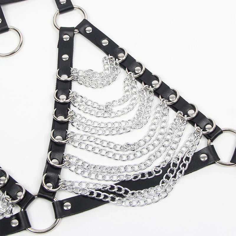 SUBBLIME - ARNÉS SUJETADOR Y COLLAR CON CADENAS TALLA ÚNICA - Nuvica