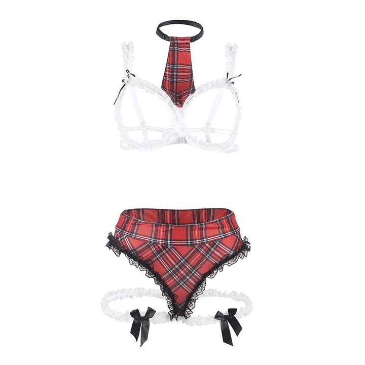 SUBBLIME - DISFRAZ DE COLEGIALA SEXY CON SUJETADOR L/XL - Nuvica