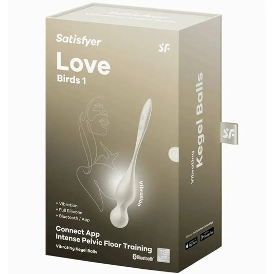 SATISFYER - LOVE BIRDS BOLAS KEGEL VIBRADORAS BLANCO - Nuvica