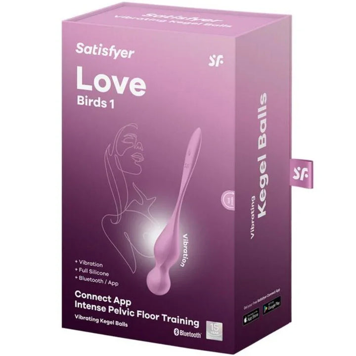 SATISFYER - LOVE BIRDS BOLAS KEGEL VIBRADORAS ROSA - Nuvica
