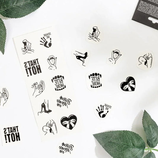 SECRET PLAY - SET DE 10 TATTOOS TEMPORALES KINKY COLLECTION - Nuvica