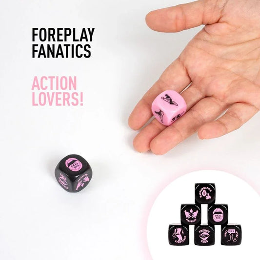 SECRET PLAY - JUEGO 2 DADOS FOREPLAY FANATICS - Nuvica