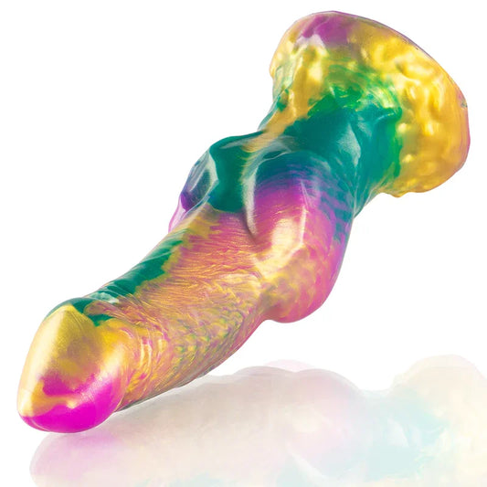 EPIC - IRIS DILDO CON TESTÍCULOS ARCOÍRIS DE PLACER - Nuvica