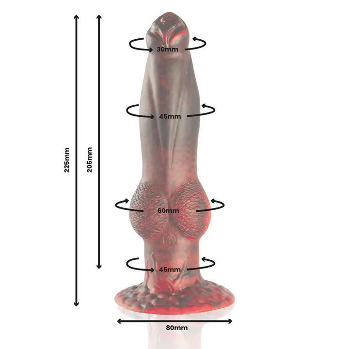 EPIC - PROMETHEUS DILDO TITAN EN LLAMAS RECARGABLE CONTROL REMOTO - Nuvica