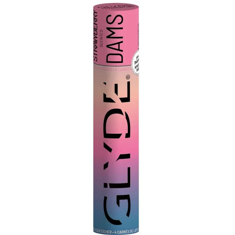 SHEER GLYDE - DAMS LÁMINAS LATEX SEXO ORAL FRESA - Nuvica