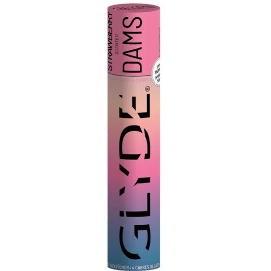SHEER GLYDE - DAMS LÁMINAS LATEX SEXO ORAL FRESA - Nuvica