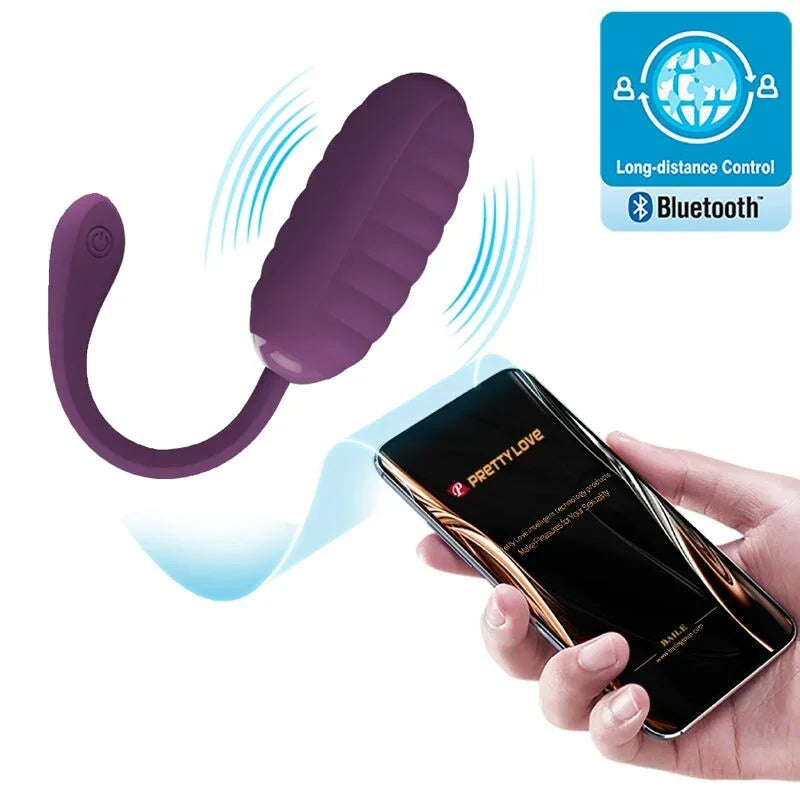 PRETTY LOVE - CASPER HUEVO VIBRADOR RECARGABLE MORADO - Nuvica