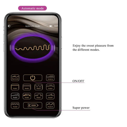 PRETTY LOVE - CASPER HUEVO VIBRADOR RECARGABLE MORADO - Nuvica