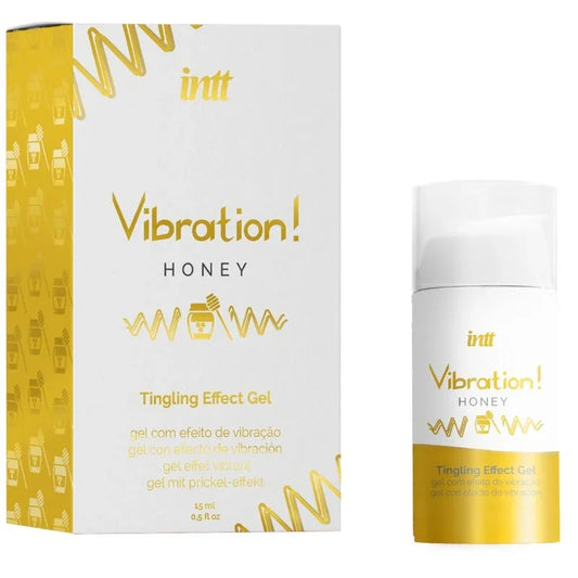 INTT - POTENTE ESTIMULANTE ÍNTIMO GEL VIBRADOR LIQUIDO MIEL 15 ML - Nuvica