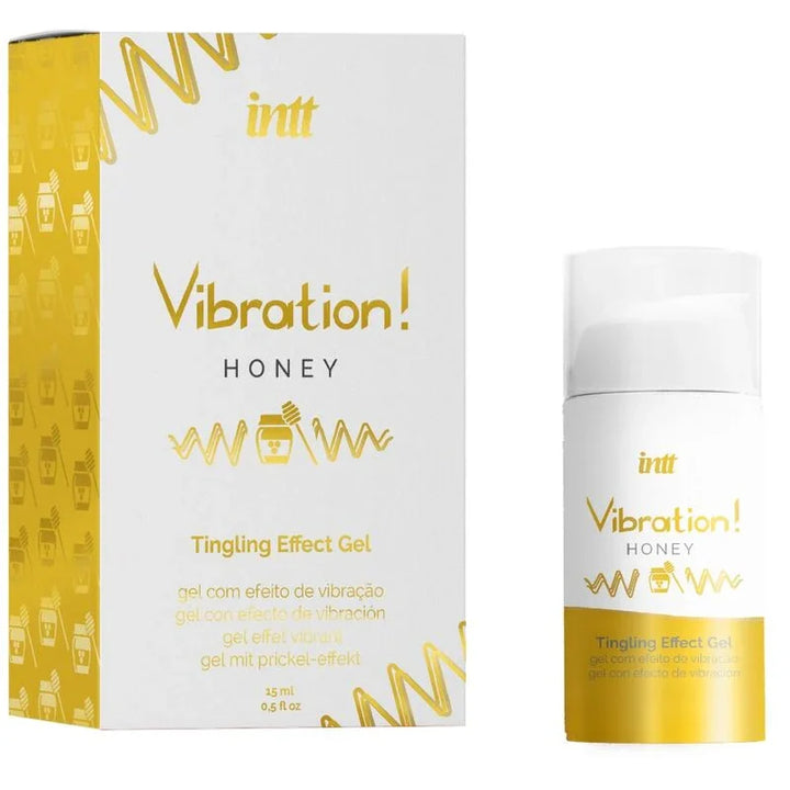 INTT - POTENTE ESTIMULANTE ÍNTIMO GEL VIBRADOR LIQUIDO MIEL 15 ML - Nuvica