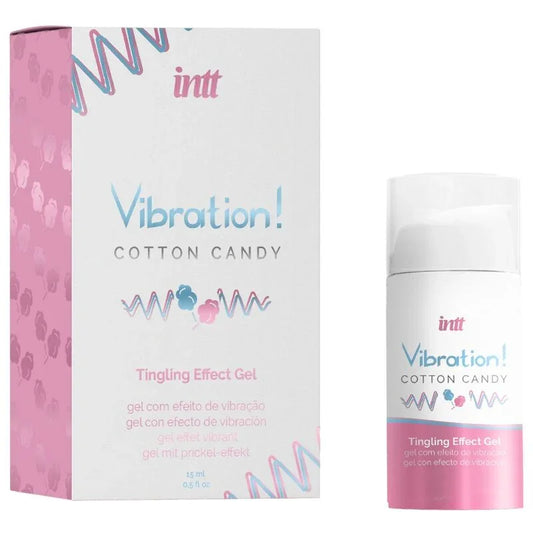 INTT - POTENTE ESTIMULANTE ÍNTIMO GEL VIBRADOR LIQUIDO ALGODÓN DE AZÚCAR 15 ML - Nuvica