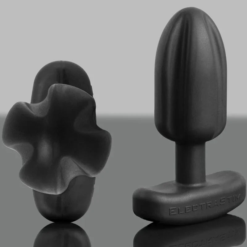 ELECTRASTIM - TARTARUS PLUG ANAL SILICONA QUADRIPOLAR NEGRO - Nuvica