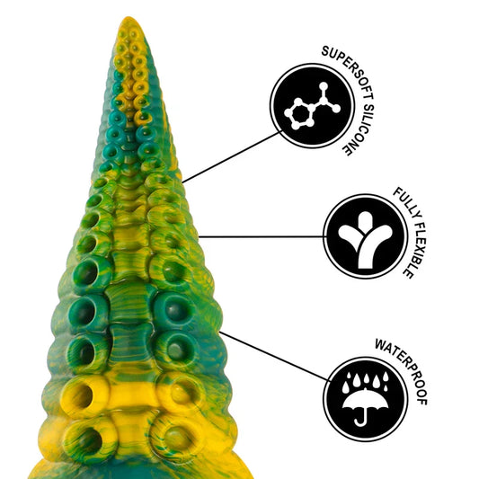 EPIC - CETUS DILDO TENTÁCULO VERDE TAMAÑO PEQUEÑO - Nuvica