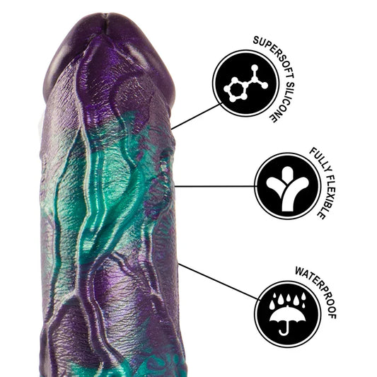 EPIC - BASILISK DILDO DOBLE PLACER ESCAMOSO TAMAÑO GRANDE - Nuvica
