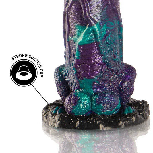 EPIC - BASILISK DILDO DOBLE PLACER ESCAMOSO TAMAÑO GRANDE - Nuvica