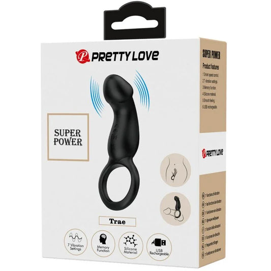 PRETTY LOVE - TRAE ANILLO & VIBRADOR NEGRO - Nuvica