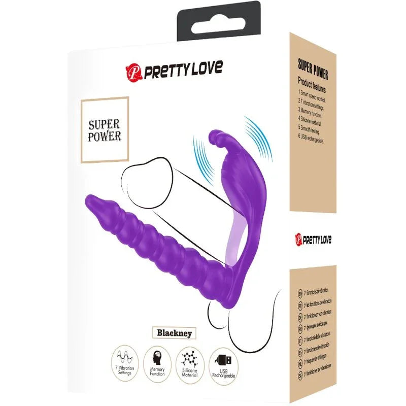 PRETTY LOVE - BLACKNEY ANILLO PENE CON PLUG VIBRADOR LILA - Nuvica