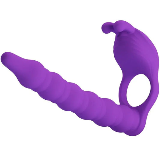 PRETTY LOVE - BLACKNEY ANILLO PENE CON PLUG VIBRADOR LILA - Nuvica