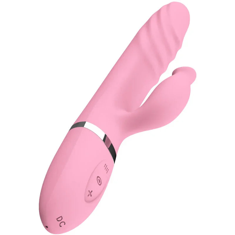 ARMONY - VIBRADOR & THRUSTING CON LENGUA EFECTO CALOR ROSA - Nuvica