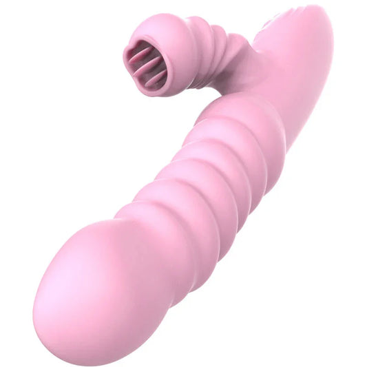ARMONY - VIBRADOR MULTIFUNCION CON LENGUA ESTIMULADORA EFECTO CALOR ROSA - Nuvica