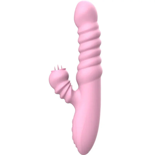 ARMONY - VIBRADOR MULTIFUNCION CON LENGUA ESTIMULADORA EFECTO CALOR ROSA - Nuvica