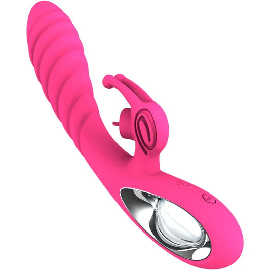 ARMONY - VICKY VIBRADOR RABBIT CON LENGUA PULL RING FUCSIA - Nuvica