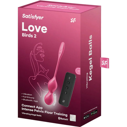 SATISFYER - LOVE BIRDS 2 BOLAS KEGEL VIBRADORAS + APP GRATUITA - Nuvica