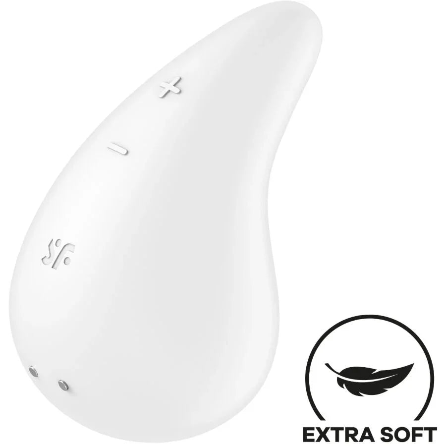SATISFYER - DEW DROP VIBRADOR LAY-ON BLANCO - Nuvica