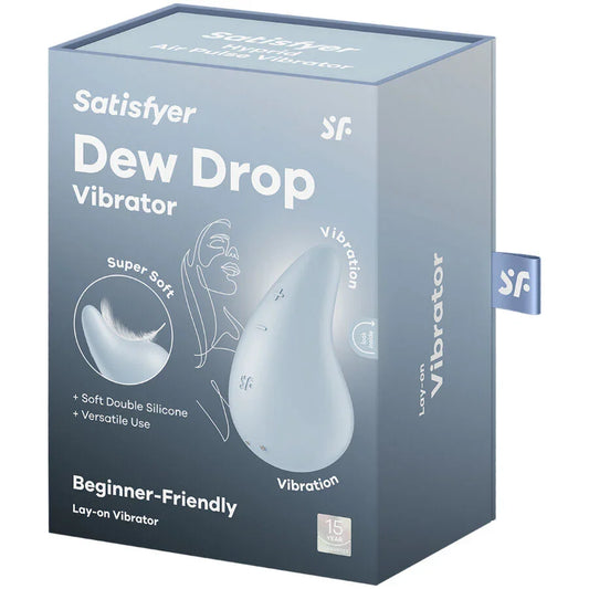 SATISFYER - DEW DROP VIBRADOR LAY-ON BLANCO - Nuvica