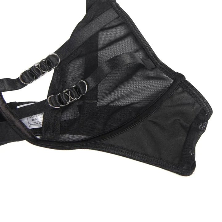 SUBBLIME - SET DOS PIEZAS SUJETADOR TRANSPARENCIAS Y TIRAS S/M - Nuvica