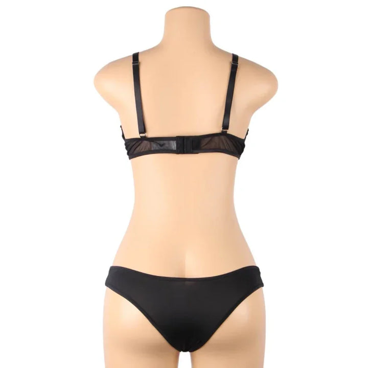 SUBBLIME - SET DOS PIEZAS SUJETADOR TRANSPARENCIAS Y TIRAS S/M - Nuvica