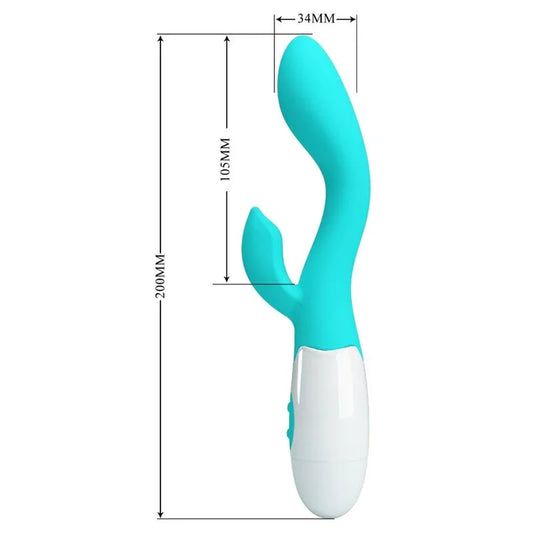 PRETTY LOVE - BRIGHTY VIBRADOR PUNTO G VERDE AGUA - Nuvica