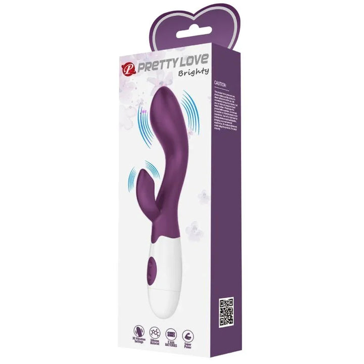 PRETTY LOVE - BRIGHTY VIBRADOR PUNTO G MORADO - Nuvica