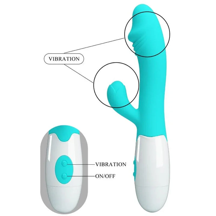 PRETTY LOVE - SNAPPY VIBRADOR PUNTO G VERDE AGUA - Nuvica