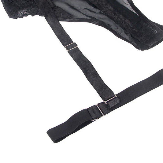 SUBBLIME - TEDDY CON LIGUERO DETALLE TIRAS PECHO NEGRO S/M - Nuvica