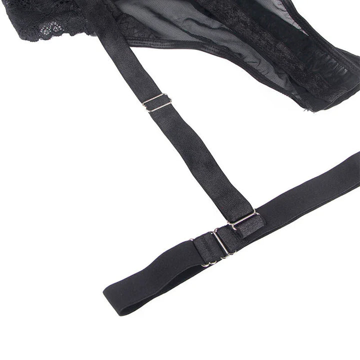 SUBBLIME - TEDDY CON LIGUERO DETALLE TIRAS PECHO NEGRO S/M - Nuvica