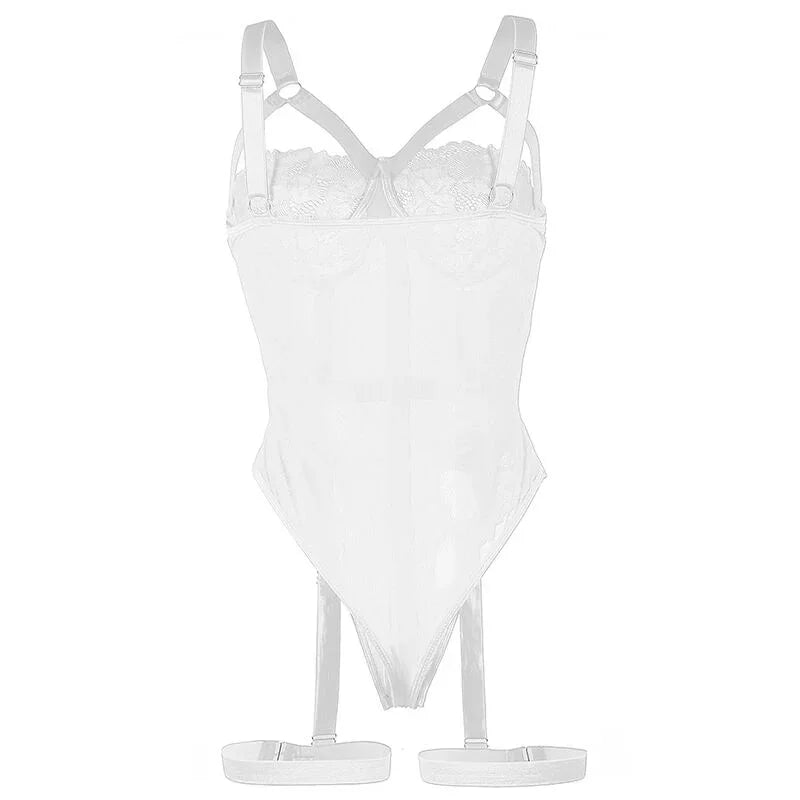 SUBBLIME - TEDDY CON LIGUERO DETALLE TIRAS PECHO BLANCO S/M - Nuvica