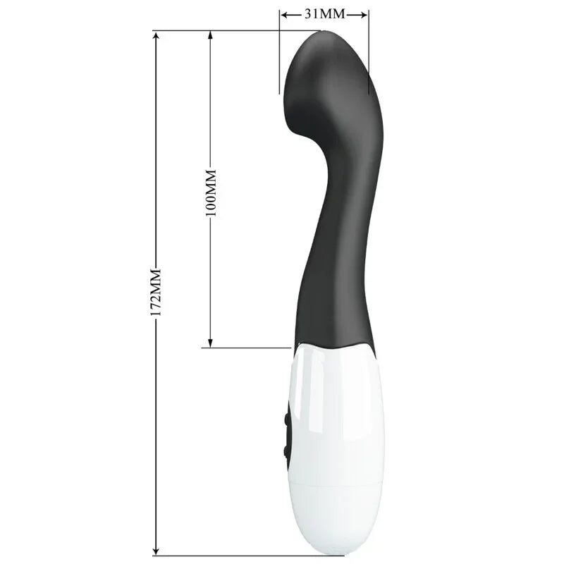 PRETTY LOVE - CHARLES VIBRADOR PUNTO G 30 MODOS NEGRO - Nuvica
