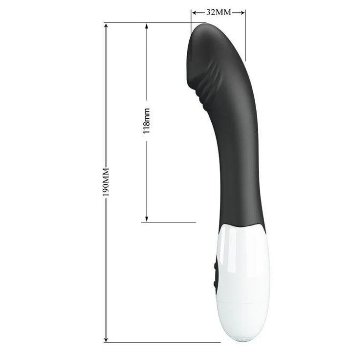 PRETTY LOVE - ELEMENTAL VIBRADOR PUNTO G 30 MODOS NEGRO - Nuvica