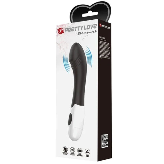 PRETTY LOVE - ELEMENTAL VIBRADOR PUNTO G 30 MODOS NEGRO - Nuvica