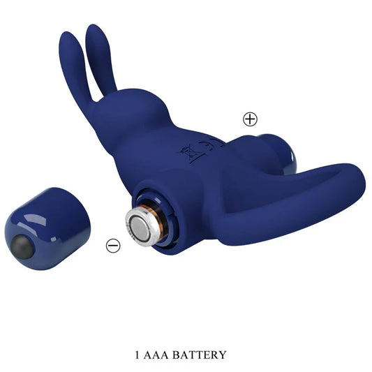 PRETTY LOVE - JIRO ANILLO RABBIT CON VIBRACIÓN AZUL - Nuvica