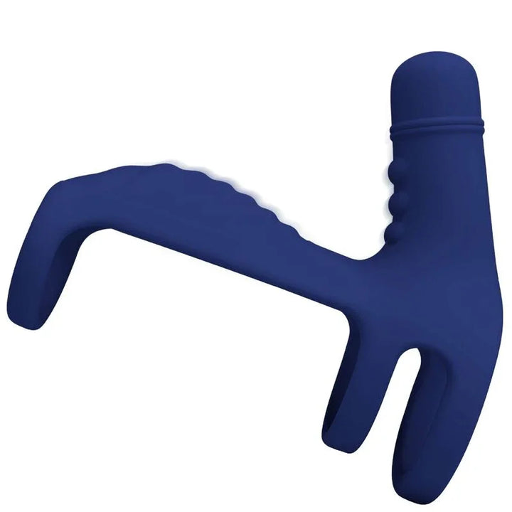 PRETTY LOVE - ELISH ANILLO VIBRADOR CON EXTENSIÓN AZUL - Nuvica