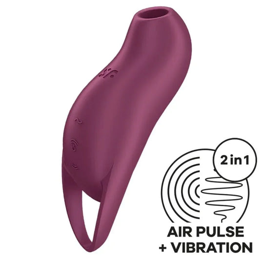 SATISFYER - POCKET PRO 1 ESTIMULADOR CLÍTORIS GRANATE - Nuvica