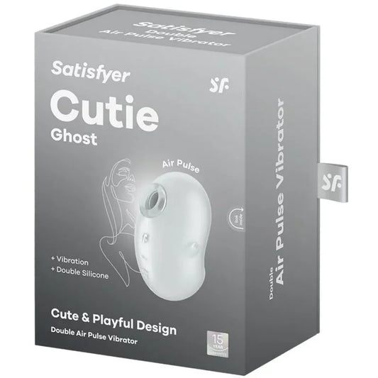 SATISFYER - CUTIE GHOST VIBRADOR LAY-ON BLANCO - Nuvica