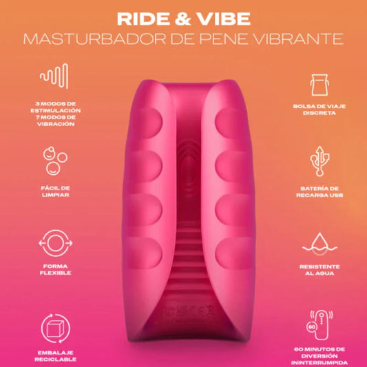 DUREX - TOY MASTURBADOR VIBRADOR RIDE & VIBE - Nuvica
