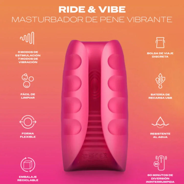 DUREX - TOY MASTURBADOR VIBRADOR RIDE & VIBE - Nuvica