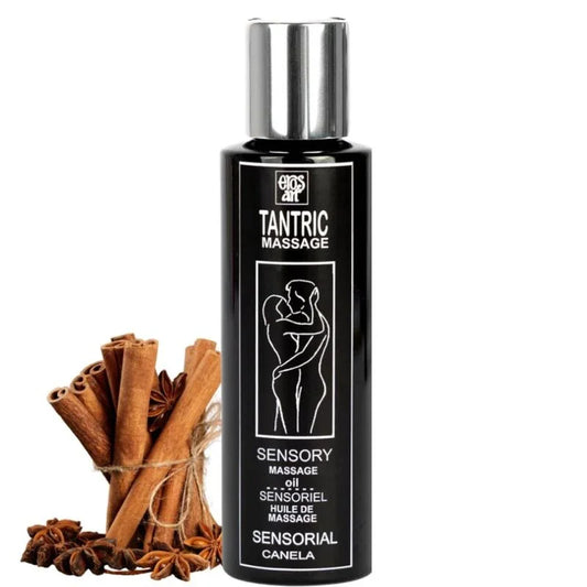 EROS-ART - ACEITE MASAJE TANTRICO NATURAL Y AFRODISÍACO CANELA 100 ML - Nuvica
