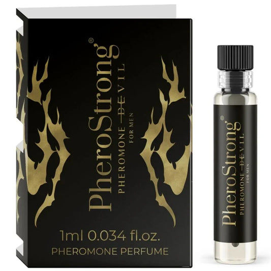 PHEROSTRONG - PERFUME CON FEROMONAS DEVIL PARA HOMBRE 1 ML - Nuvica